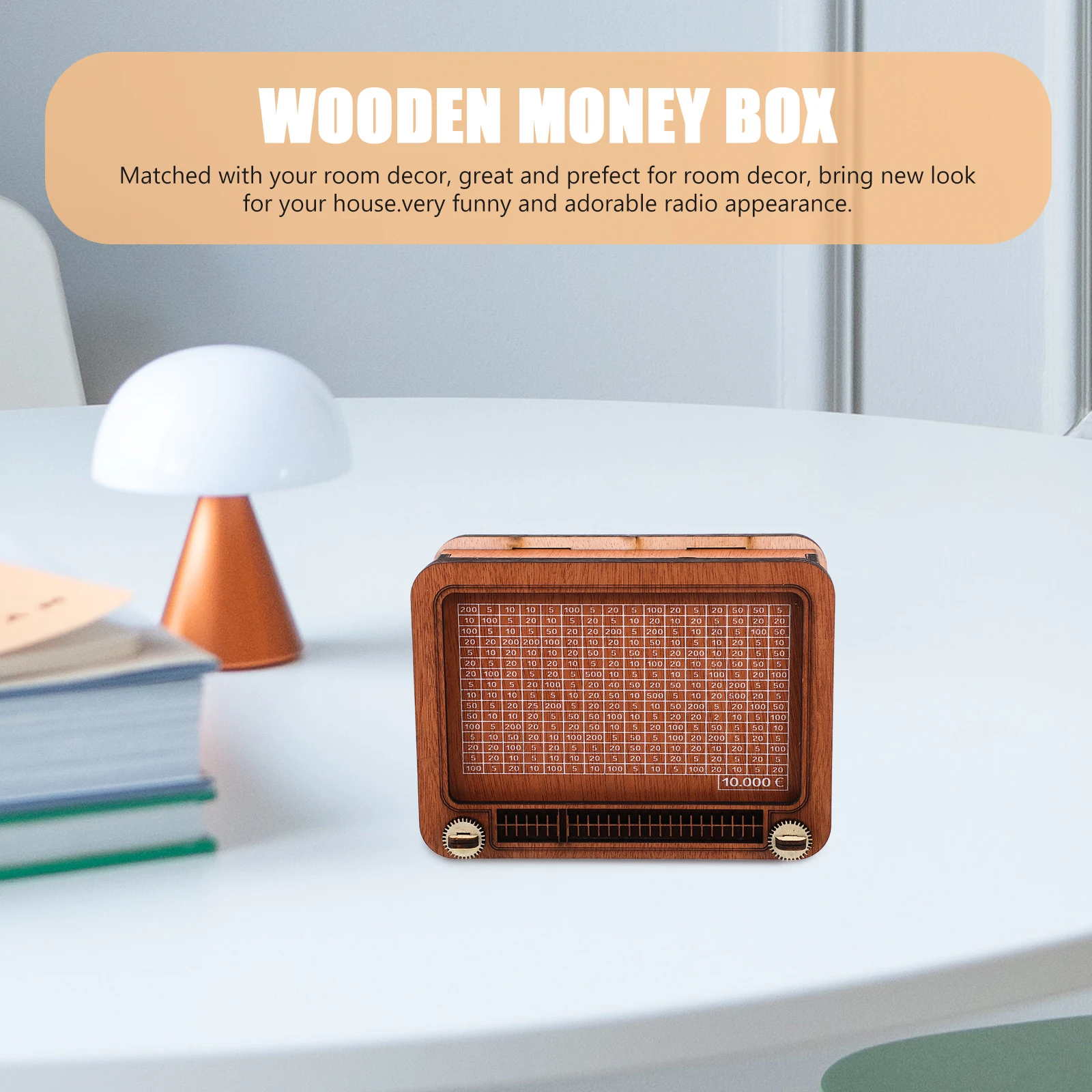 Wooden Money Box Radio Shape Piggy Bank Creative Coin Bank Children Gifts Home Decor Long Lasting Wood Craft Savings Jar Unique
Wooden Money Box Radio Shape Piggy Bank Creative Coin Bank Children Gifts Home Decor Long Lasting Wood Craft Savings Jar Unique