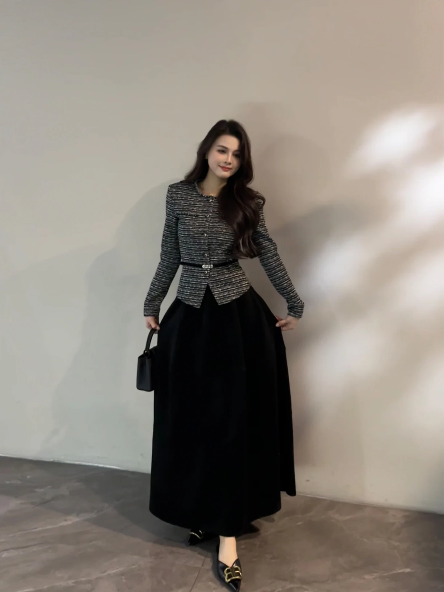 Осенне-зимний комплект из двух предметов Ele Petite Fraance Sle Faion Slimming Ensemble DT877 для женщин, с длинными рукавами, во французском стиле
Осенне-зимний комплект из двух предметов Ele Petite Fraance Sle Faion Slimming Ensemble DT877 для женщин, с длинными рукавами, во французском стиле