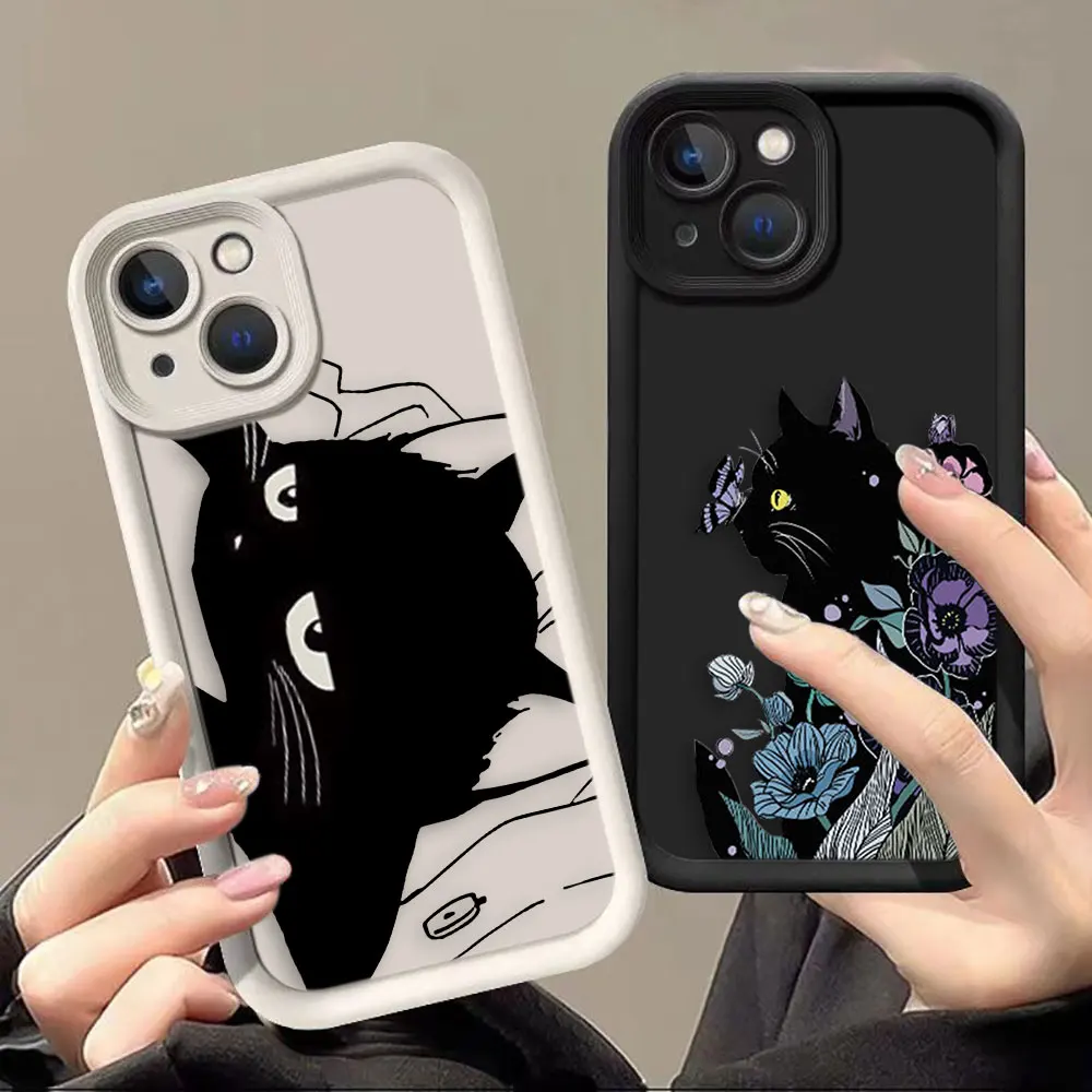Funny Black Cat Flower Phone Case For Realme C21Y C30 C33 C35 C53 C55 C63 C65 C67 4G 12 11 8 8I 7I 5 GT 3 6 NARZO 50 Case Funda
Funny Black Cat Flower Phone Case For Realme C21Y C30 C33 C35 C53 C55 C63 C65 C67 4G 12 11 8 8I 7I 5 GT 3 6 NARZO 50 Case Funda