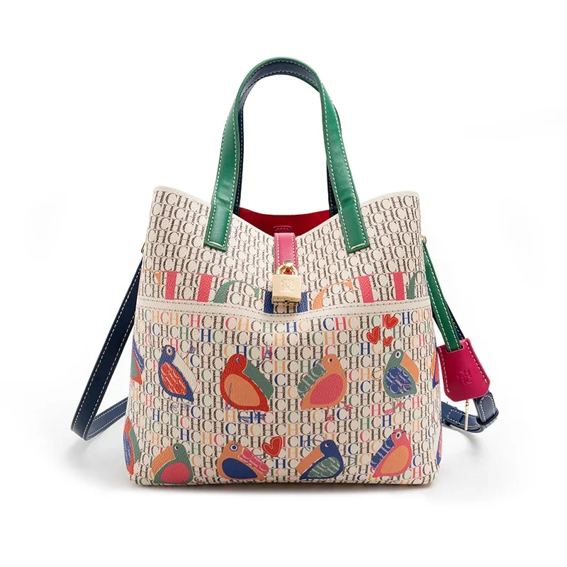 CH Fashion Design Exquisite Floral Printing Ladies Shoulder Bag Classic Printing Tote Bag Large Capacity Fashion Shopping Bag
CH Fashion Design Exquisite Floral Printing Ladies Shoulder Bag Classic Printing Tote Bag Large Capacity Fashion Shopping Bag