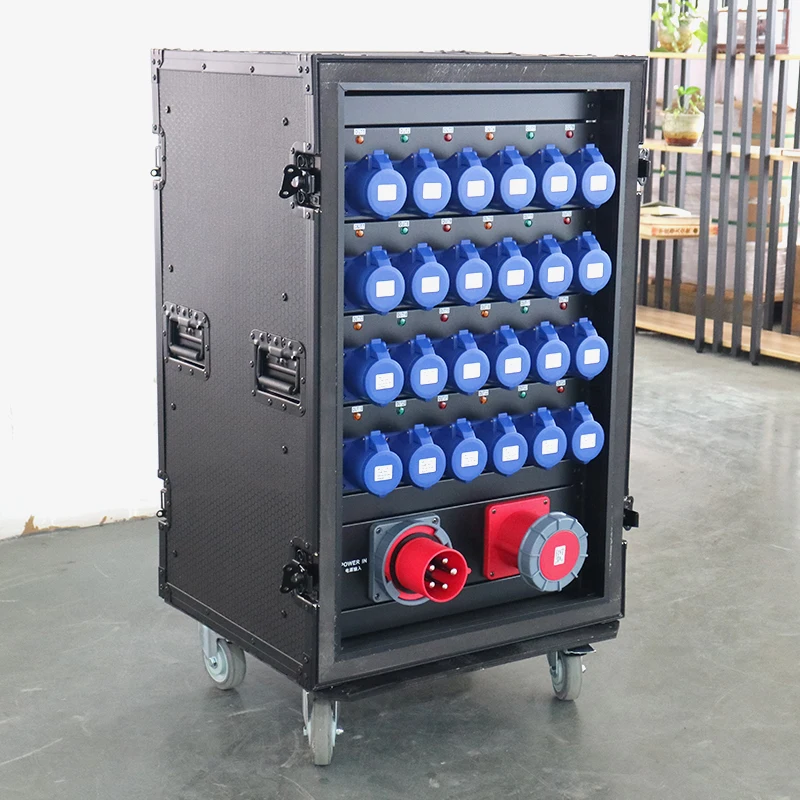 New Style Waterproof Stage Power Distribution Distro Box Equipment Box Light Power Control 380v 26 Channels Stage Power Box
New Style Waterproof Stage Power Distribution Distro Box Equipment Box Light Power Control 380v 26 Channels Stage Power Box