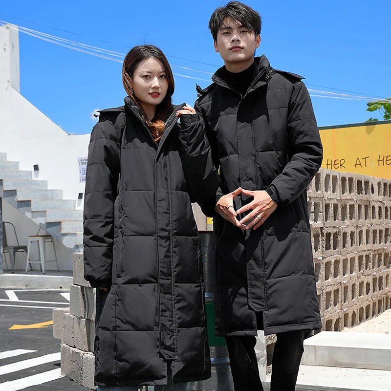 Winter Down Jacket Men 2023 New Fashion Brand Warm Thicken White Duck Coat Women Hooded Couples Long Parkas Black
Winter Down Jacket Men 2023 New Fashion Brand Warm Thicken White Duck Coat Women Hooded Couples Long Parkas Black