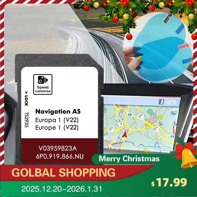 for Seat AS V22 SD Map Card Cards MIB2 Europe Navi Navigation 2025 with Anti Fog Reaview Stickers
for Seat AS V22 SD Map Card Cards MIB2 Europe Navi Navigation 2025 with Anti Fog Reaview Stickers