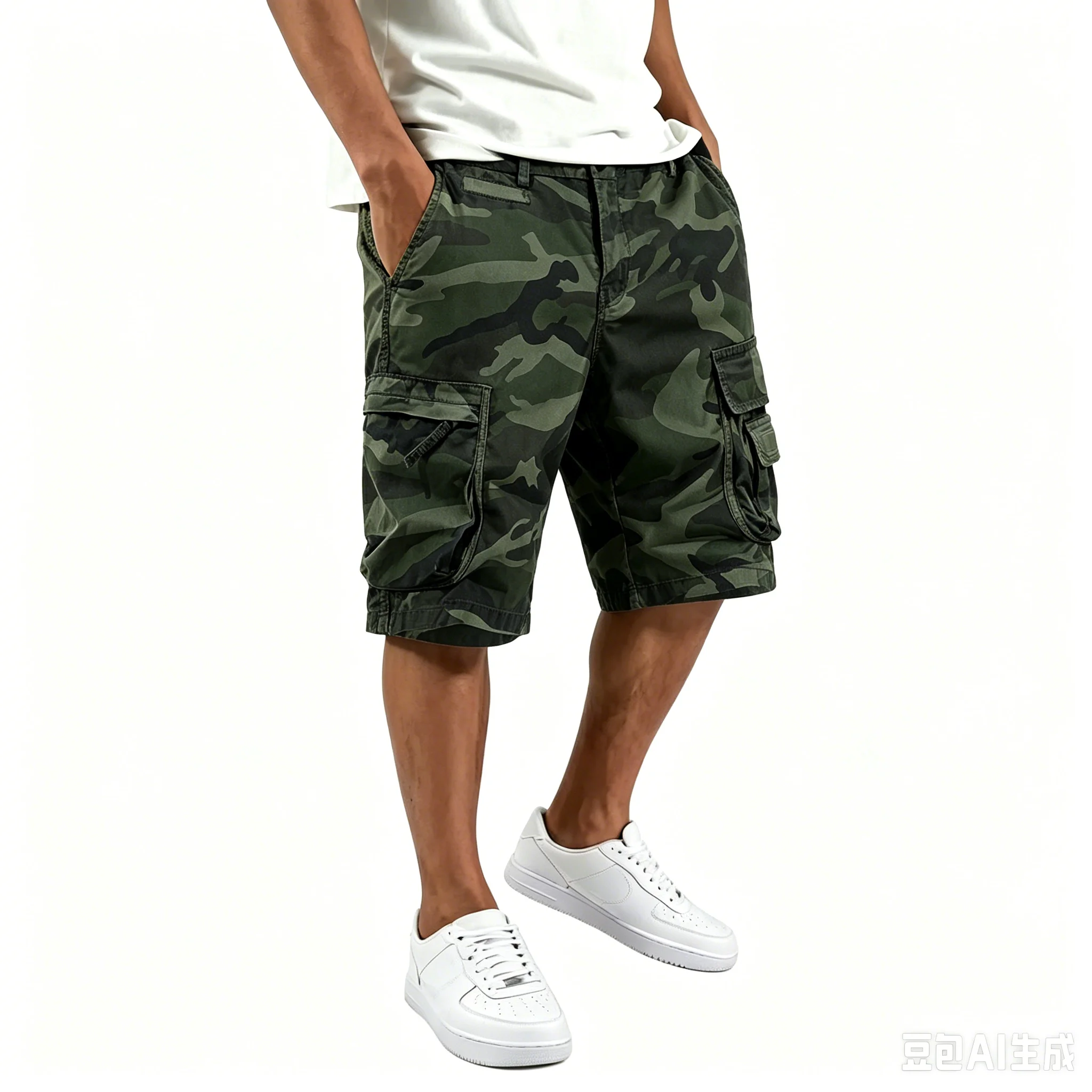 Camo Multi-Pocket Cargo Shorts Men Casual Outdoor Streetwear Loose Work Shorts 9A513
Camo Multi-Pocket Cargo Shorts Men Casual Outdoor Streetwear Loose Work Shorts 9A513