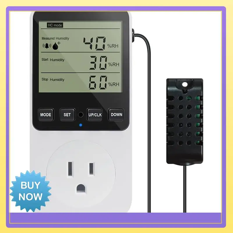 Big Deal Humidity Controller Outlet 16A Direct Output Hygrometer Humidity Control Switch Humidity Sensor 20-95%RH US Plug
Big Deal Humidity Controller Outlet 16A Direct Output Hygrometer Humidity Control Switch Humidity Sensor 20-95%RH US Plug