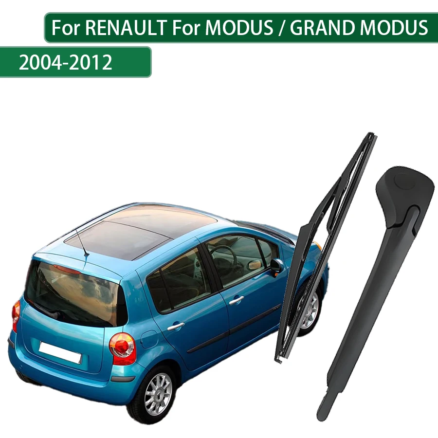 For RENAULT MODUS / GRAND MODUS 2004-2008-2012 Rear Wiper Blade Arm Set Rear Window Windshield