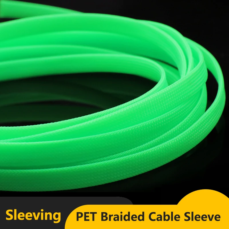 UV Green PET Braided Cable Sleeve 2/4/6/8/10/12/14/16/20/30/40mm Expandable High Density Insulated Cables Protection Wrap Sheath
UV Green PET Braided Cable Sleeve 2/4/6/8/10/12/14/16/20/30/40mm Expandable High Density Insulated Cables Protection Wrap Sheath