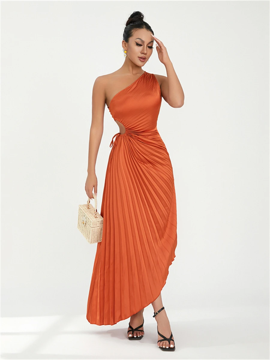 wsevypo Women's Off One Shoulder Party Long Dresses Evening Vestidos Vintage Sleeveless Hollowed Out Drawstring Pleated Dress
wsevypo Women's Off One Shoulder Party Long Dresses Evening Vestidos Vintage Sleeveless Hollowed Out Drawstring Pleated Dress