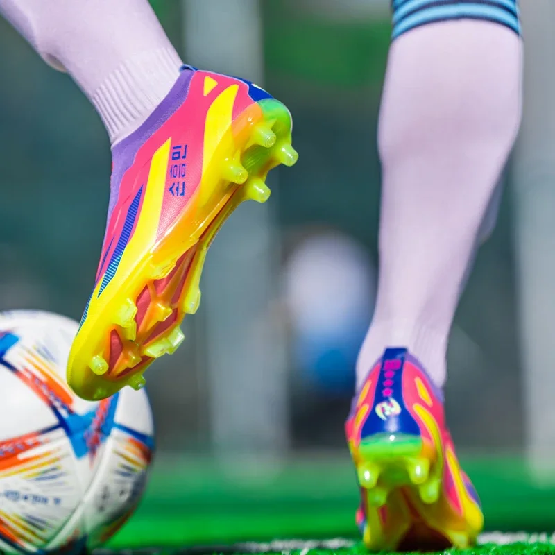 High Quality Mens Soccer Shoes Non-Slip Turf Soccer Cleats for Kids TF/FG Training Football Boots
High Quality Mens Soccer Shoes Non-Slip Turf Soccer Cleats for Kids TF/FG Training Football Boots