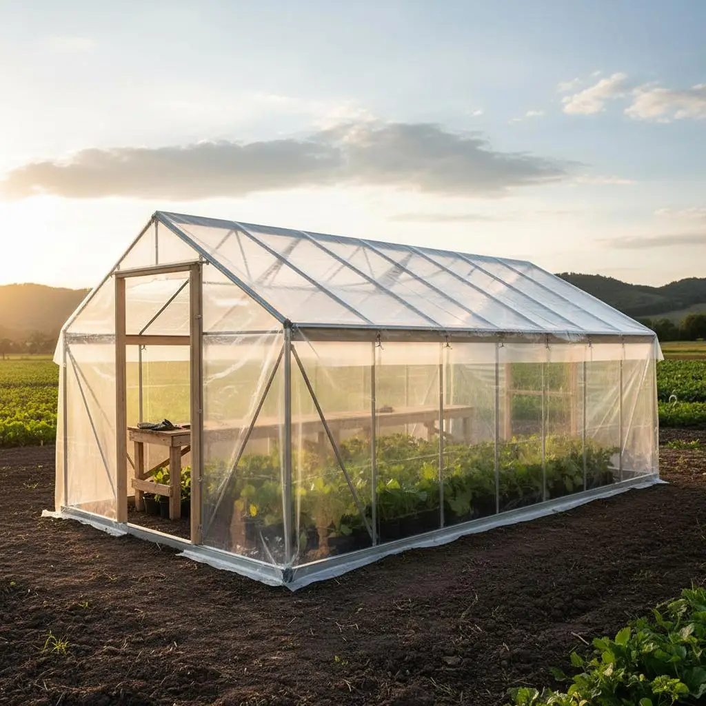 Greenhouse Polyethylene Sheeting 20 x 28 ft For Vegetable Cultivation Flower Planting Seedling Nursery, 6 Mil Thickness Clear
Greenhouse Polyethylene Sheeting 20 x 28 ft For Vegetable Cultivation Flower Planting Seedling Nursery, 6 Mil Thickness Clear
