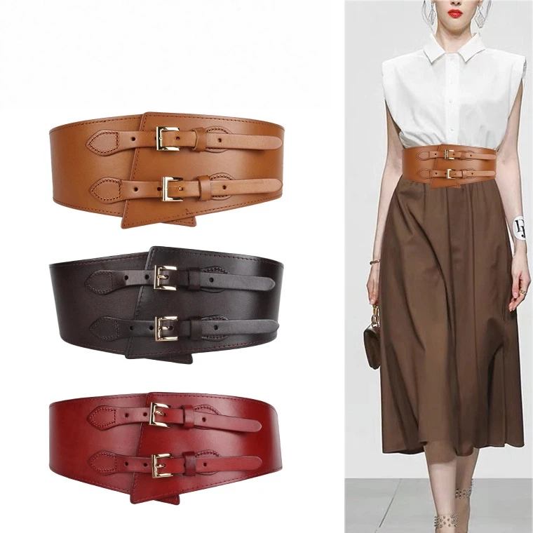 Супер широкий женский декоративный ремень из воловьей кожи, женское кожаное пальто с двойной пряжкой на талии, универсальный эластичный пояс для женщин
Супер широкий женский декоративный ремень из воловьей кожи, женское кожаное пальто с двойной пряжкой на талии, универсальный эластичный пояс для женщин