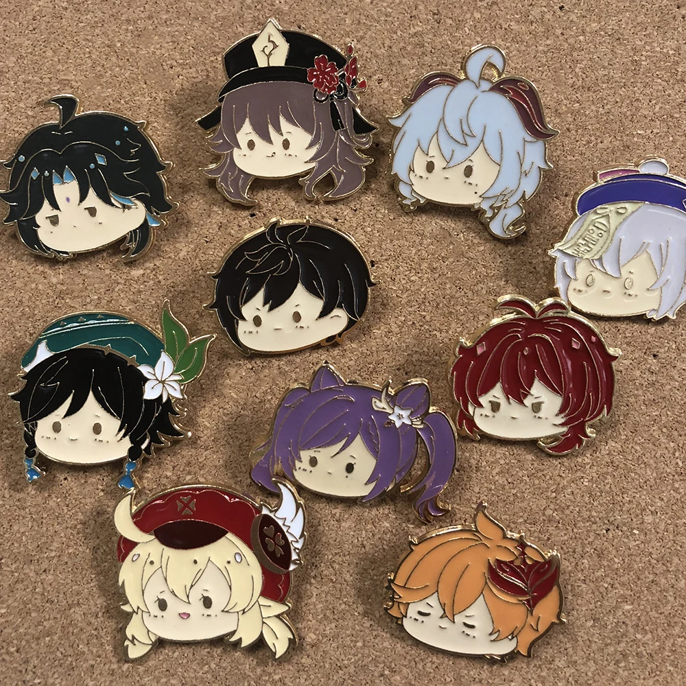 Cute New Year Gift Genshin Impact Jewelry Anime Accessories Briefcase Badges Brooches for Women Badges on Backpack Lapel Pins
Cute New Year Gift Genshin Impact Jewelry Anime Accessories Briefcase Badges Brooches for Women Badges on Backpack Lapel Pins