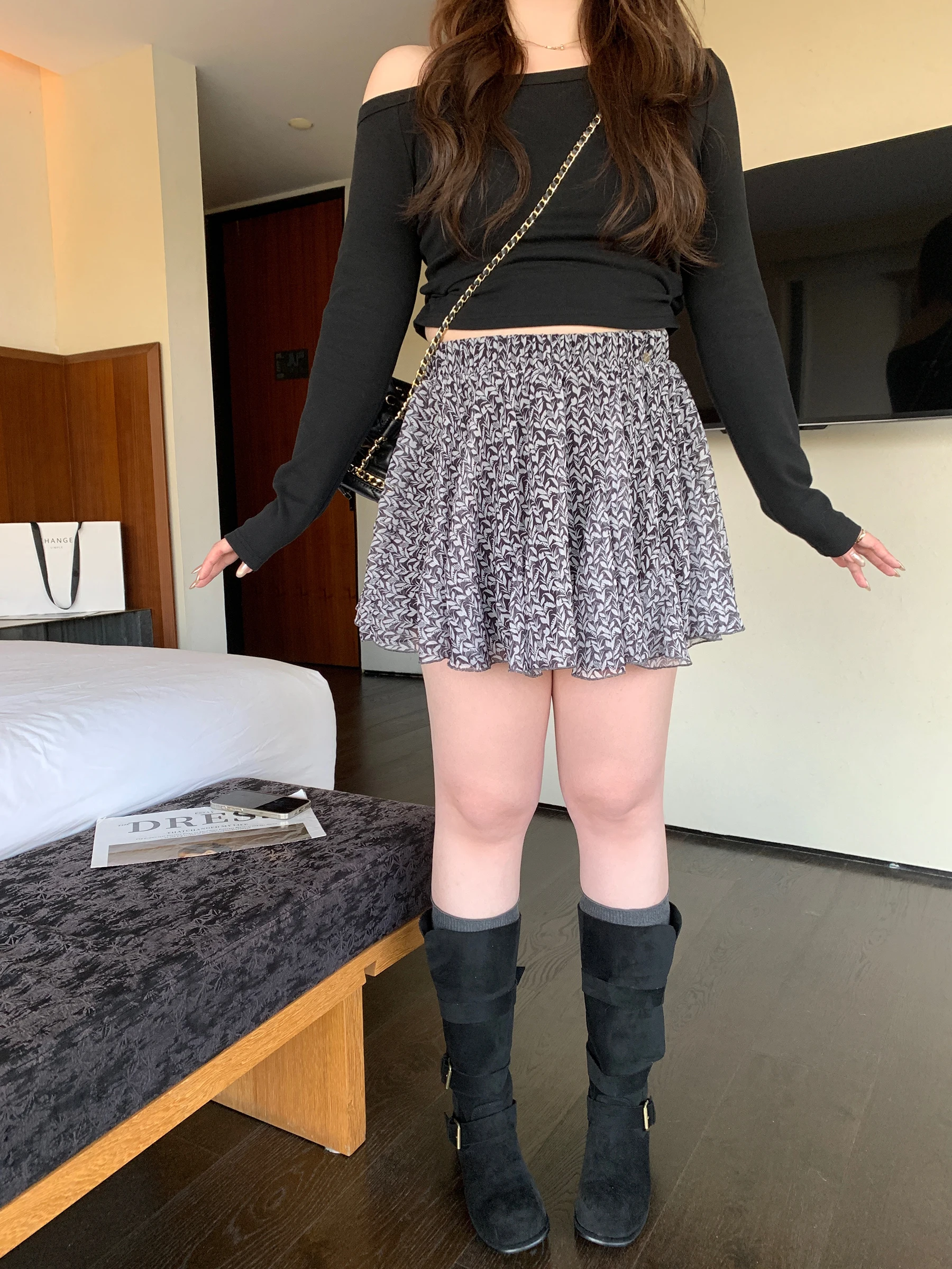 Romantic Floral Print A-Line Skirt for plus Size Women Irregular High Waist Polyester Fiber Ci Commute Casual Sle
Romantic Floral Print A-Line Skirt for plus Size Women Irregular High Waist Polyester Fiber Ci Commute Casual Sle