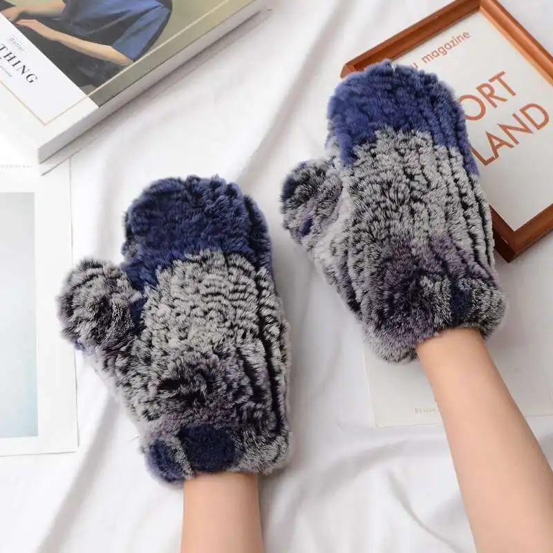 Rex Rabbit Fur Gloves For Women Winter Plush Thickened Real Fur Gloves To Keep Warm Handmade Knitted 100% Natural Fur Mittens
Rex Rabbit Fur Gloves For Women Winter Plush Thickened Real Fur Gloves To Keep Warm Handmade Knitted 100% Natural Fur Mittens