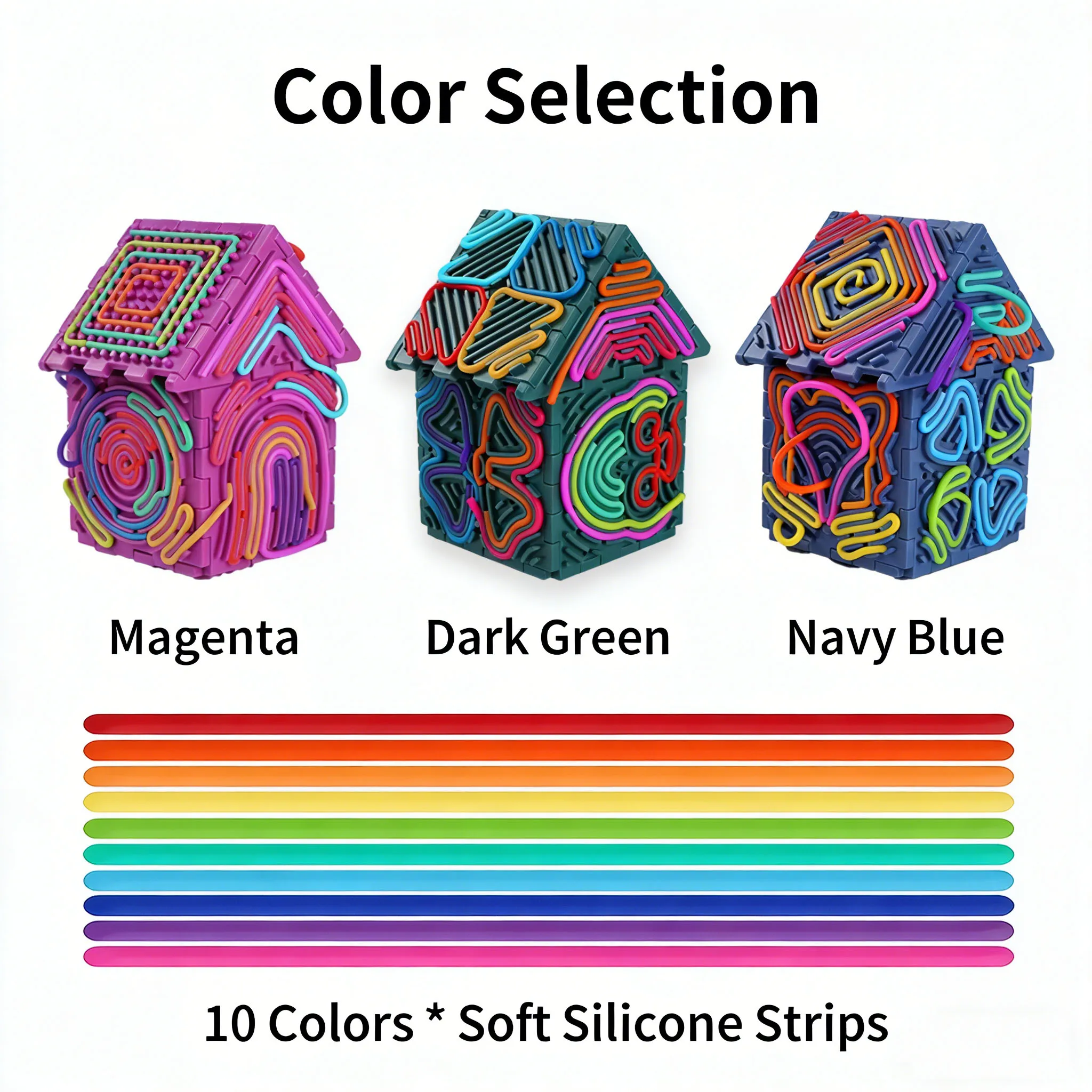 3D Sensory Board: Children's puzzle toys, puzzle building blocks, house 3D sensory decompression board stress relief toys
3D Sensory Board: Children's puzzle toys, puzzle building blocks, house 3D sensory decompression board stress relief toys