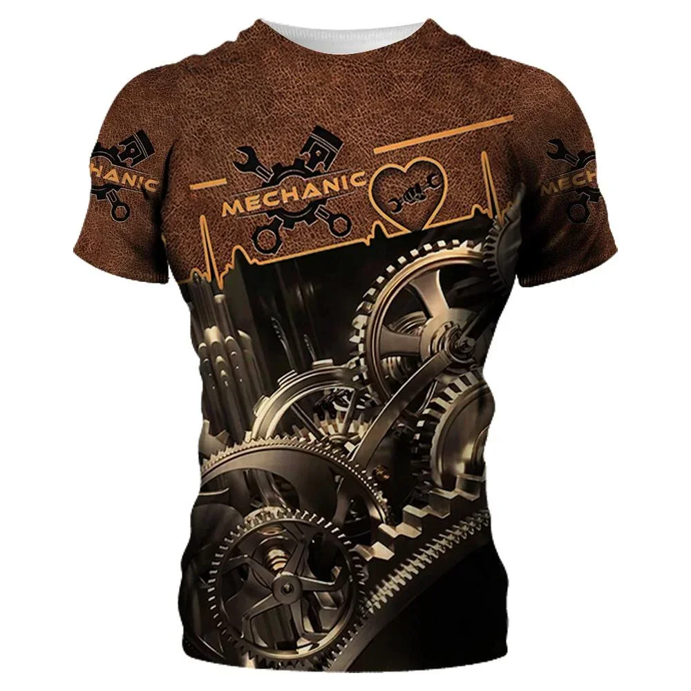 Men's Clothing Ordinary Short-sleeved 3d Printed Mechanical Tool Pattern High Street T-shirt Men's Fashion Streetwear Tees Tops
Men's Clothing Ordinary Short-sleeved 3d Printed Mechanical Tool Pattern High Street T-shirt Men's Fashion Streetwear Tees Tops