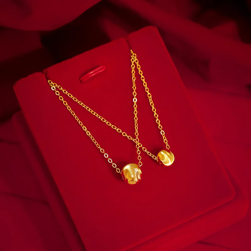 Cat's Eye Gold Bead Pendants Necklace for Women 18K Yellow Gold Ball Shope Trendy Christmas Gifts Fine Jewelry
Cat's Eye Gold Bead Pendants Necklace for Women 18K Yellow Gold Ball Shope Trendy Christmas Gifts Fine Jewelry