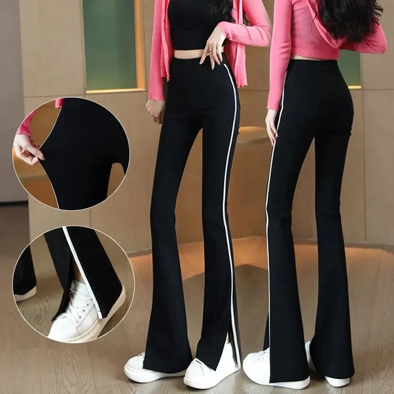 High Waist Flared Trousers Women Pants 2023 New Spring Summer Casual Pants Women Striped Color Wide Leg Student Girls Pants
High Waist Flared Trousers Women Pants 2023 New Spring Summer Casual Pants Women Striped Color Wide Leg Student Girls Pants