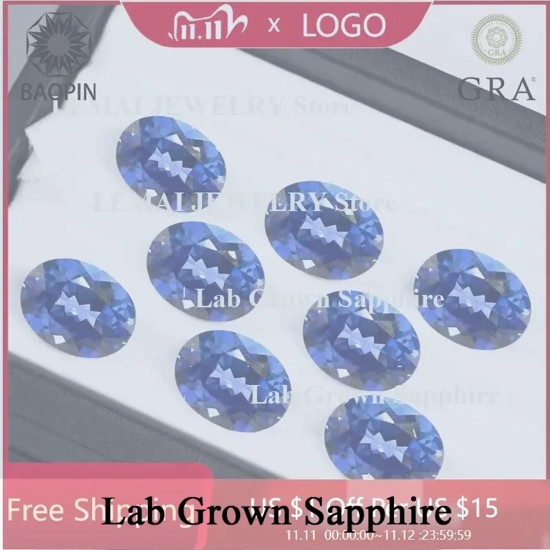 Lab Grown Sapphire Rectangle Cushion Cut Cornflower Color DIY Ring Necklace Earrings Main Materials Selectable AGL Certificate
Lab Grown Sapphire Rectangle Cushion Cut Cornflower Color DIY Ring Necklace Earrings Main Materials Selectable AGL Certificate