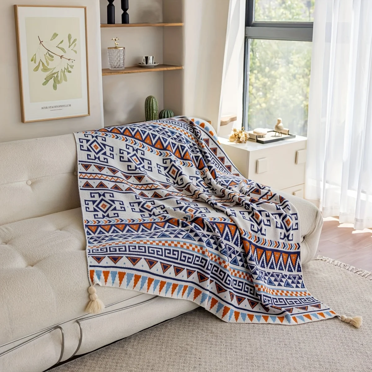 1pc mysterious color Bohemian national characteristics blanket, suitable for all seasons in the bedroom living room
1pc mysterious color Bohemian national characteristics blanket, suitable for all seasons in the bedroom living room