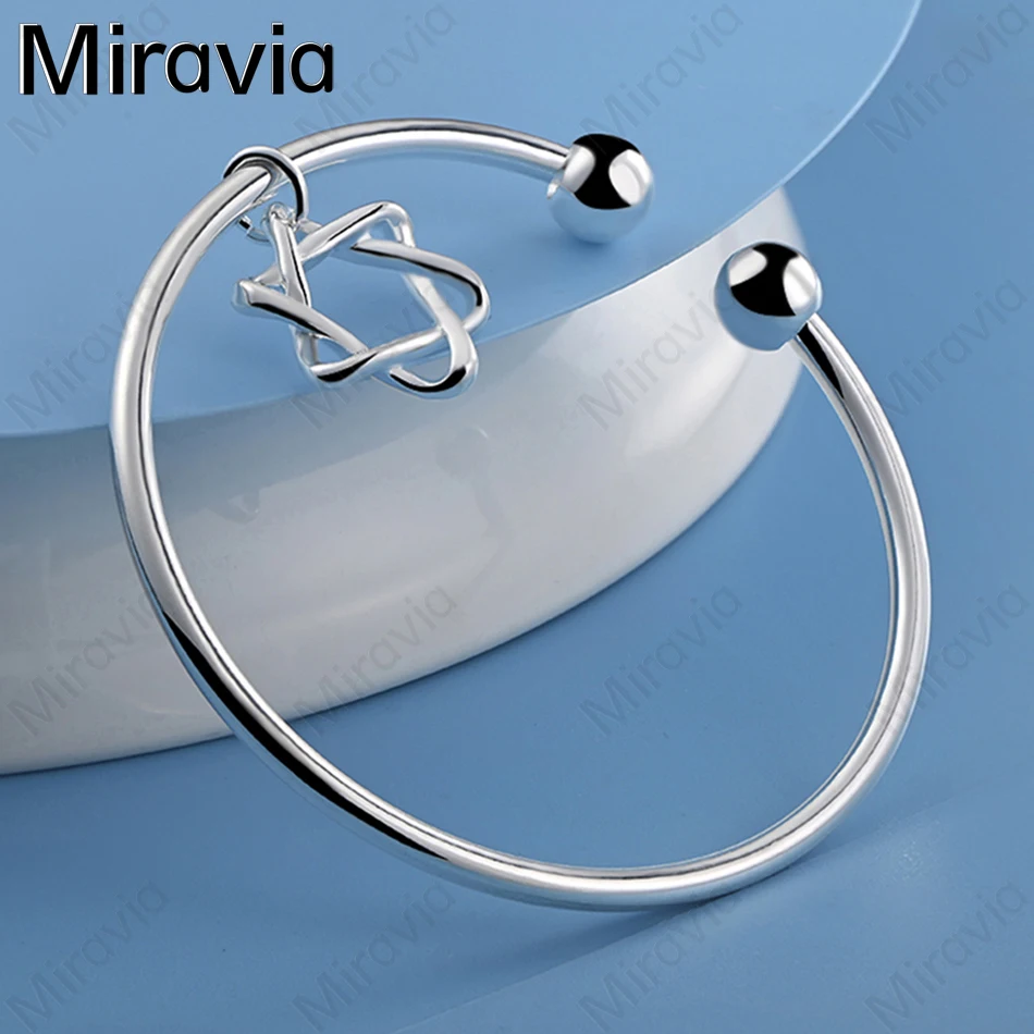 Miravia 925 Sterling Silver Six-pointed Star Pendant Open Bracelet Women Charm Fashion Engagement Jewelry
Miravia 925 Sterling Silver Six-pointed Star Pendant Open Bracelet Women Charm Fashion Engagement Jewelry