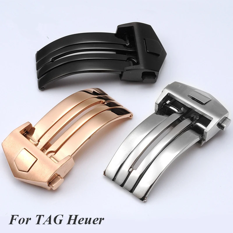 Пряжка для часов TAG Heuer, ремешок 18 мм, 20 мм, складная застежка из нержавеющей стали для кожаного силиконового ремешка для часов, застежки с двойной кнопкой
Пряжка для часов TAG Heuer, ремешок 18 мм, 20 мм, складная застежка из нержавеющей стали для кожаного силиконового ремешка для часов, застежки с двойной кнопкой