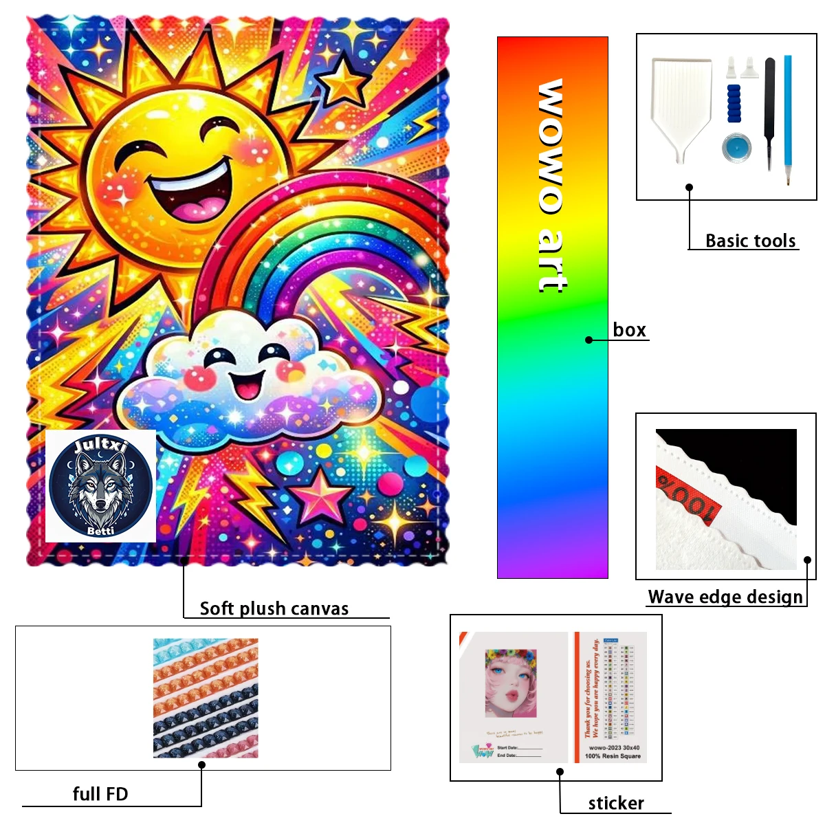 【Betti_ Diamond Art】Dibujos animados encantadores Crystal AB Rhinestone FD Rhinestone Perfect Resin Diamond
【Betti_ Diamond Art】Dibujos animados encantadores Crystal AB Rhinestone FD Rhinestone Perfect Resin Diamond
