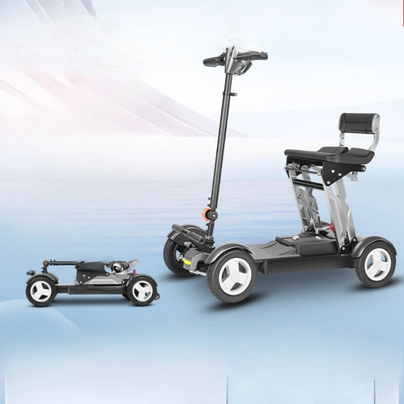 Elderly scooter electric wheelchair four-wheeled disabled household elderly moped foldable battery car
Elderly scooter electric wheelchair four-wheeled disabled household elderly moped foldable battery car