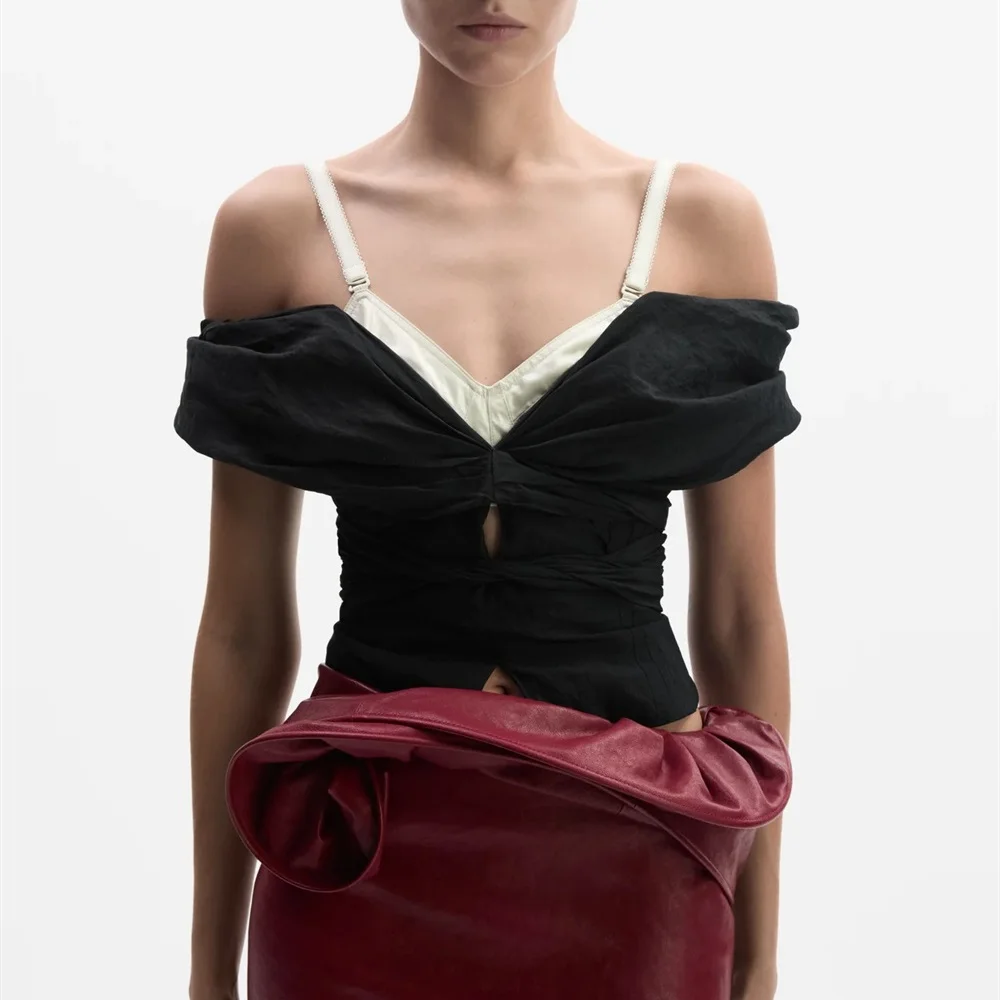 Summer 2026 women's camisole underwear satin patchwork tight corset sexy women's strapless y2k New fashion versatile top bra
Summer 2026 women's camisole underwear satin patchwork tight corset sexy women's strapless y2k New fashion versatile top bra