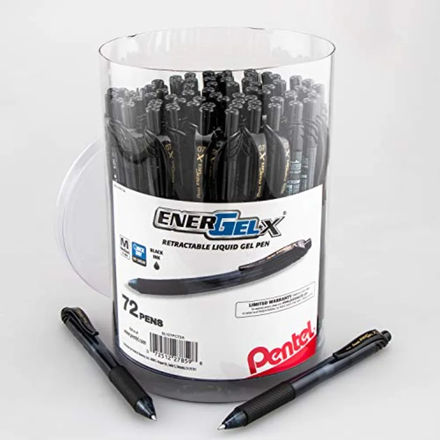 EnerGel-X Retractable Gel Pen Med. Line Ink 72-PK Canister (BL107PC72A
EnerGel-X Retractable Gel Pen Med. Line Ink 72-PK Canister (BL107PC72A
