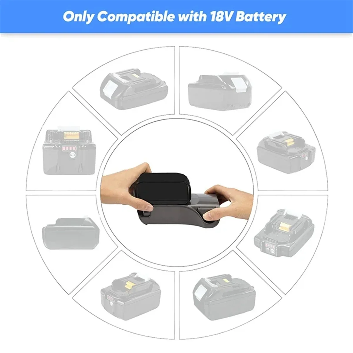 Адаптер-конвертер X11AA MT-XSBT01 DW-XSBT01 MIL-XSBT01 для пылесоса Dewalt с литий-ионным аккумулятором 18 В 
Адаптер-конвертер X11AA MT-XSBT01 DW-XSBT01 MIL-XSBT01 для пылесоса Dewalt с литий-ионным аккумулятором 18 В