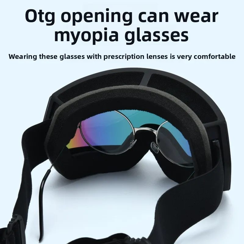 Лыжные очки для взрослых для мужчин и женщин, носимые с очками по рецепту, двухслойные противотуманные, цилиндрические лыжные очки
Лыжные очки для взрослых для мужчин и женщин, носимые с очками по рецепту, двухслойные противотуманные, цилиндрические лыжные очки