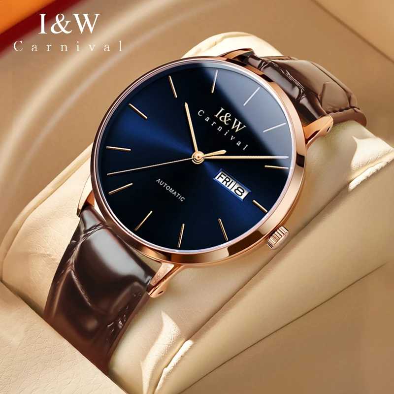 Carnival High-end Series I&W Brand New Luxury NH36A Movement Mechanical Watch Fashion Week Date Sapphire Ultra Thin Mens Watches
Carnival High-end Series I&W Brand New Luxury NH36A Movement Mechanical Watch Fashion Week Date Sapphire Ultra Thin Mens Watches