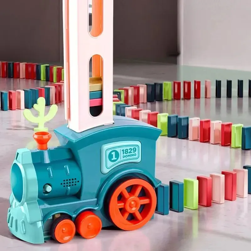 Children Domino Puzzle Building Blocks with Automatic Small Train Chain Domino Chain Reaction Building Set
Children Domino Puzzle Building Blocks with Automatic Small Train Chain Domino Chain Reaction Building Set