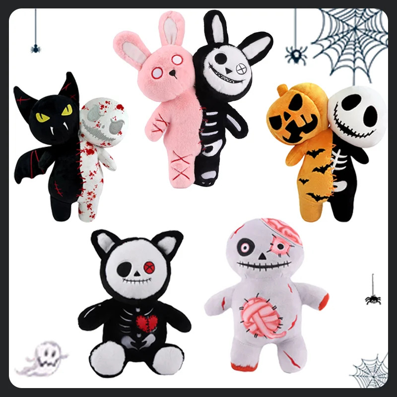 Halloween Double-headed Pumpkin Plush Toy Double Headed Skull Rabbit Horror Skull White Ghost Luminous Zombie Cat Halloween Gift
Halloween Double-headed Pumpkin Plush Toy Double Headed Skull Rabbit Horror Skull White Ghost Luminous Zombie Cat Halloween Gift