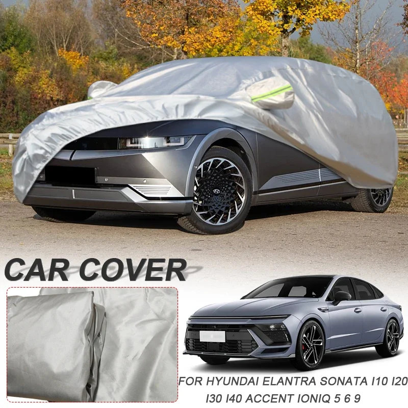 Anti-UV 210T Polyester Car Cover For Hyundai Accent Solaris Elantra Avante Grandeur Sonata Veloster I10 I20 I30 I40 IONIQ 5 6 9
Anti-UV 210T Polyester Car Cover For Hyundai Accent Solaris Elantra Avante Grandeur Sonata Veloster I10 I20 I30 I40 IONIQ 5 6 9