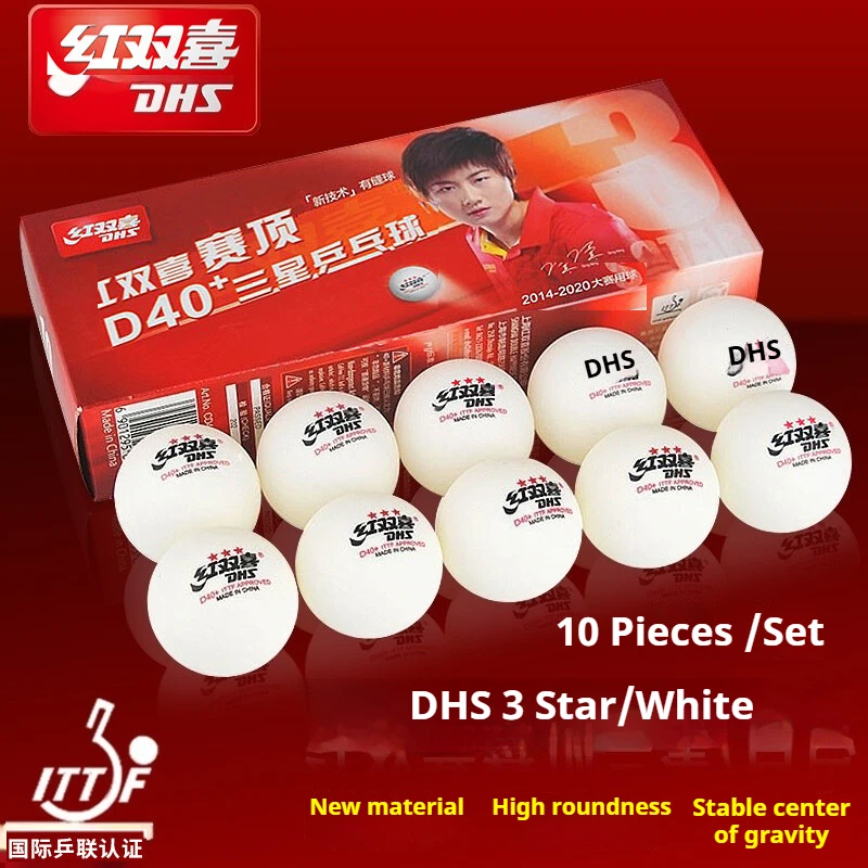 Мячи для настольного тенниса DHS 3 Star D40+ DJ40+ 3-STAR из нового материала ABS, сшитые из полипластика, специальные мячи DHS для WTT
Мячи для настольного тенниса DHS 3 Star D40+ DJ40+ 3-STAR из нового материала ABS, сшитые из полипластика, специальные мячи DHS для WTT