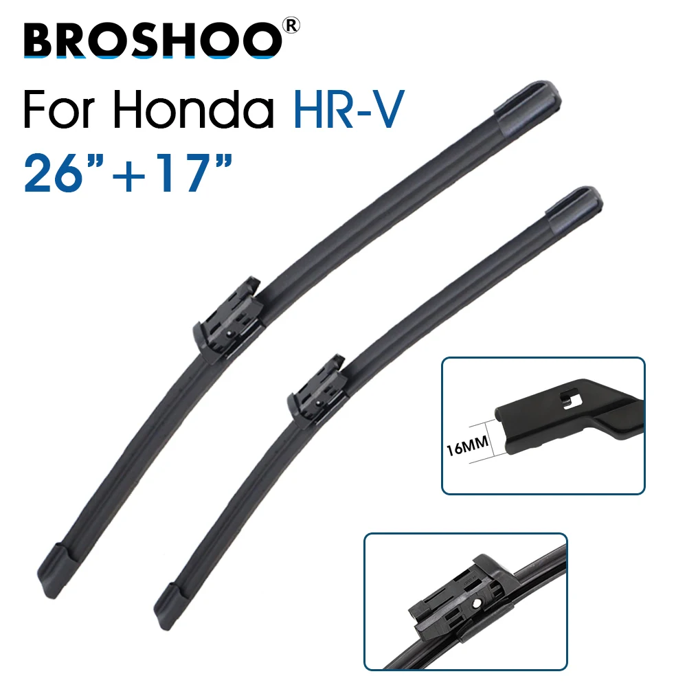 Car Wiper Blade Front Window Windscreen Windshield Wipers 26"+17" For Honda HR-V 2023-2025 Fit Push Button Auto Accessories
Car Wiper Blade Front Window Windscreen Windshield Wipers 26"+17" For Honda HR-V 2023-2025 Fit Push Button Auto Accessories