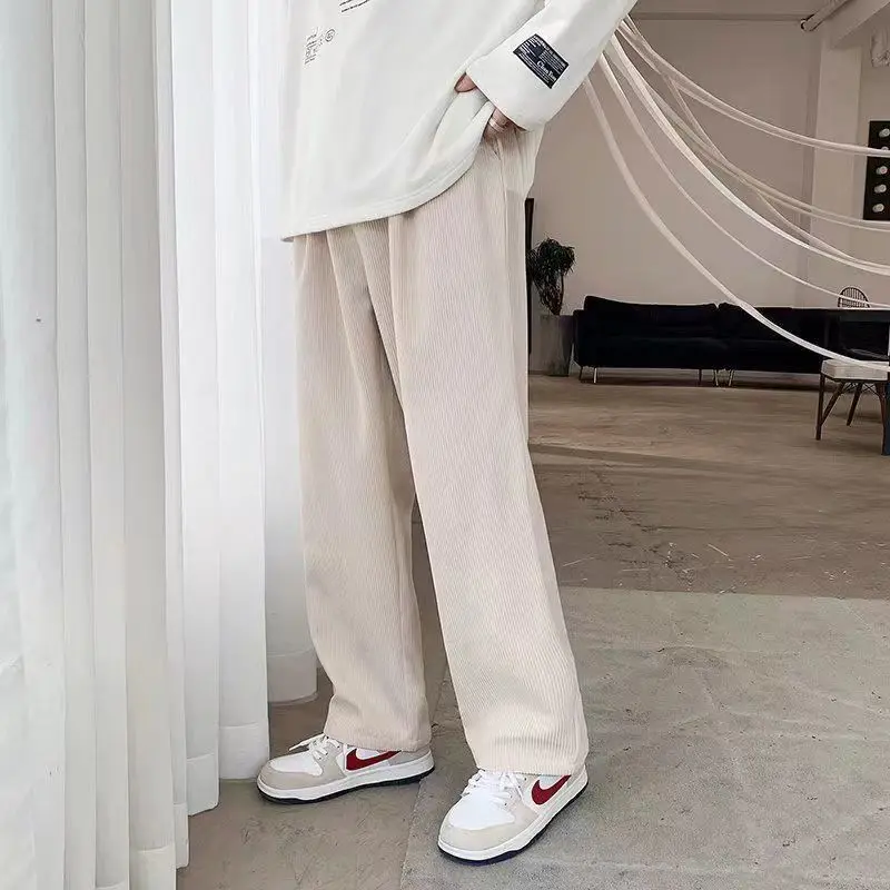 Spring Autumn Fashion High Waist Solid Drawstring Men's Clothing Casual All-match Pocket Button Simplicity Young Straight Pants
Spring Autumn Fashion High Waist Solid Drawstring Men's Clothing Casual All-match Pocket Button Simplicity Young Straight Pants