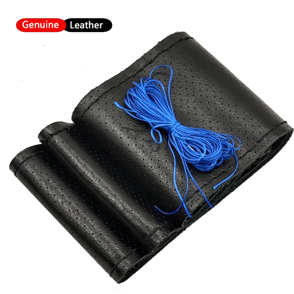 Soft Genuine Leather Steering Wheel Covers For Car Universal 38cm Braided Protection Cover Leather Anti Slip Interior Parts
Soft Genuine Leather Steering Wheel Covers For Car Universal 38cm Braided Protection Cover Leather Anti Slip Interior Parts