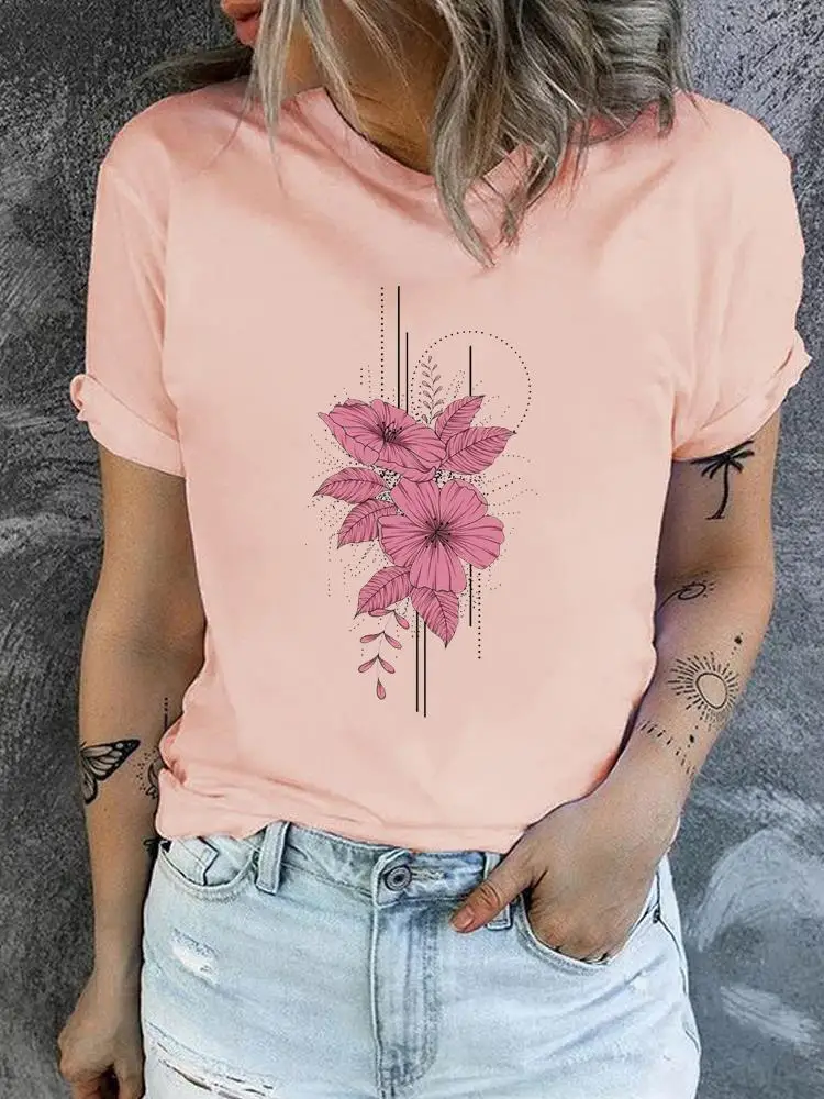Fashion Clothing Women Female Short Sleeve T Clothes Watercolor Floral Flower Lovely Ladies Casual Graphic Tee Print T-shirts
Fashion Clothing Women Female Short Sleeve T Clothes Watercolor Floral Flower Lovely Ladies Casual Graphic Tee Print T-shirts