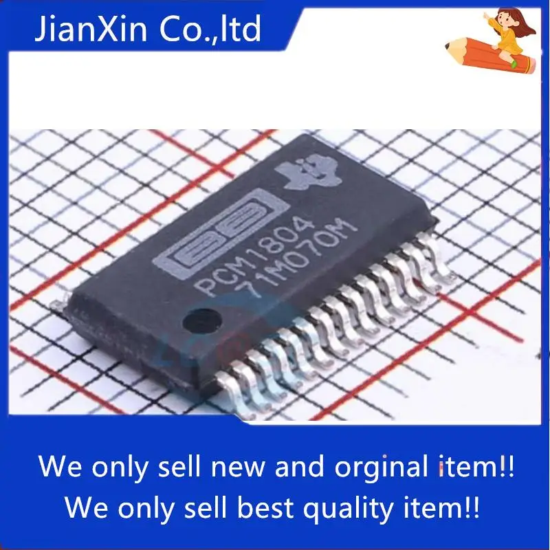 5pcs 100% orginal new PCM1804DBR TSSOP-28 Audio Analog-to-Digital Converter IC
5pcs 100% orginal new PCM1804DBR TSSOP-28 Audio Analog-to-Digital Converter IC