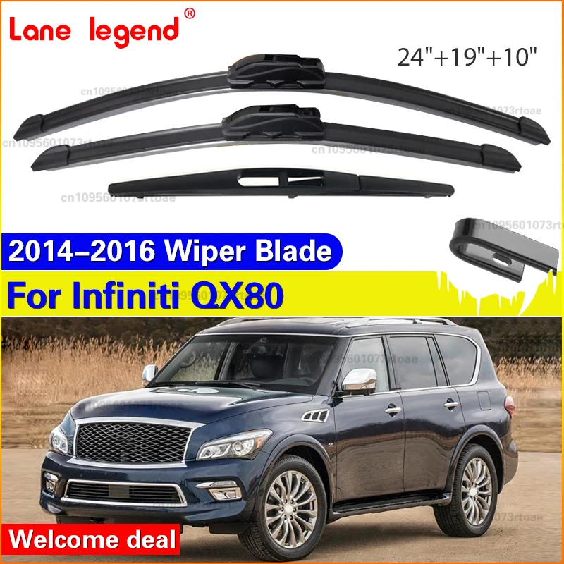 For Infiniti QX80 2014-2016 Front Rear Wiper Blades Brushes Cutter Accessories J Hook 2014 2015 2016
For Infiniti QX80 2014-2016 Front Rear Wiper Blades Brushes Cutter Accessories J Hook 2014 2015 2016