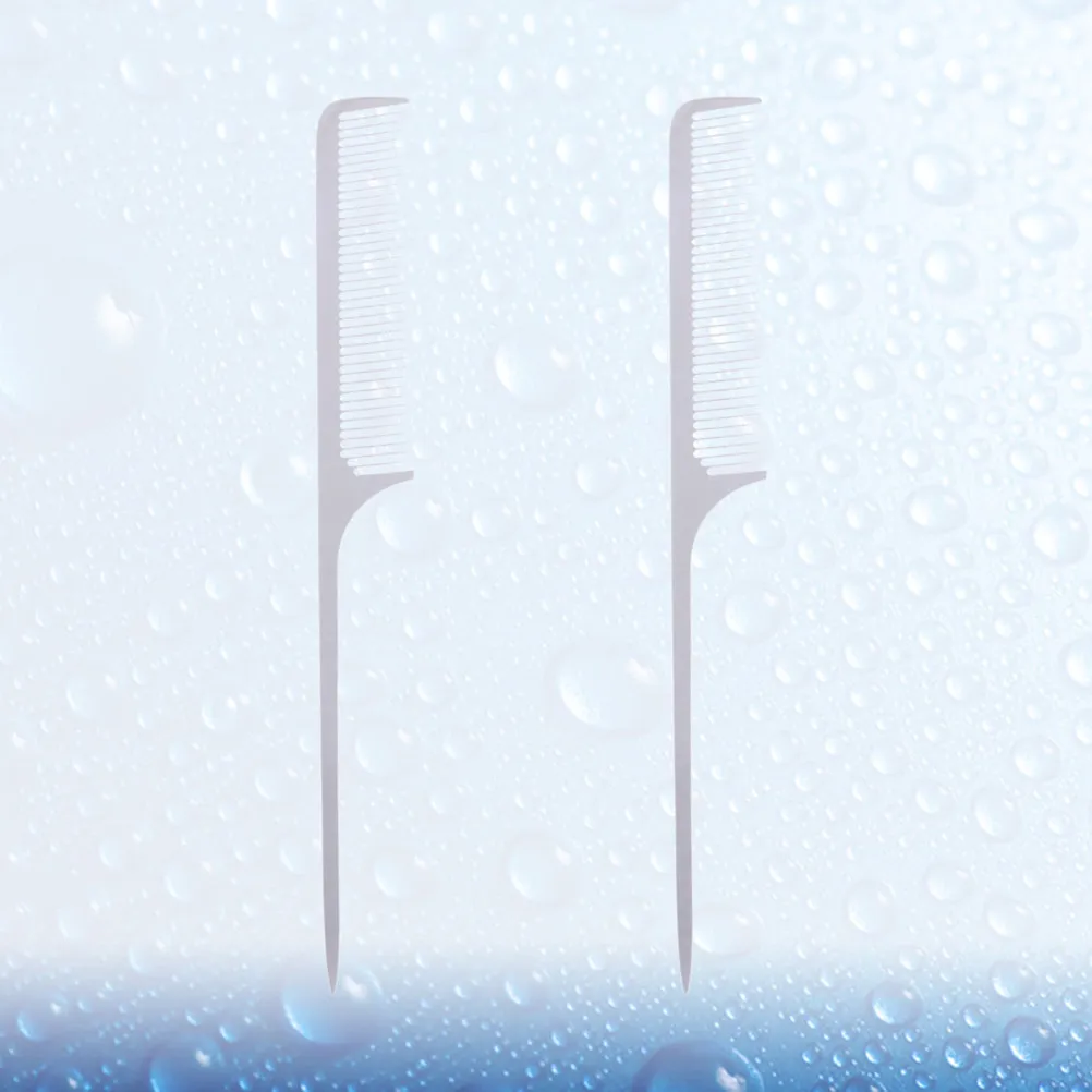 2 шт. парикмахерских расчесок из нержавеющей стали, тонкая работа, гладкие, прочные, легко моются, быстро сохнут, подходят для всех типов волос.
2 шт. парикмахерских расчесок из нержавеющей стали, тонкая работа, гладкие, прочные, легко моются, быстро сохнут, подходят для всех типов волос.