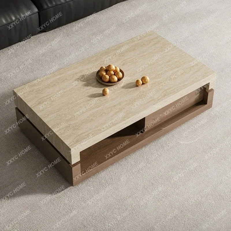Q minimalist living room wabi sand wind travertine coffee table high-end creativity FT
Q minimalist living room wabi sand wind travertine coffee table high-end creativity FT