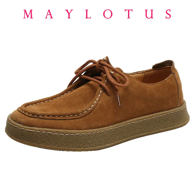 Vintage Shoes Casual Loafers Soft Sole Shoes with Laces Versatile Cow Suede Comfortable Shoes for Men's Autumn and Winter
Vintage Shoes Casual Loafers Soft Sole Shoes with Laces Versatile Cow Suede Comfortable Shoes for Men's Autumn and Winter