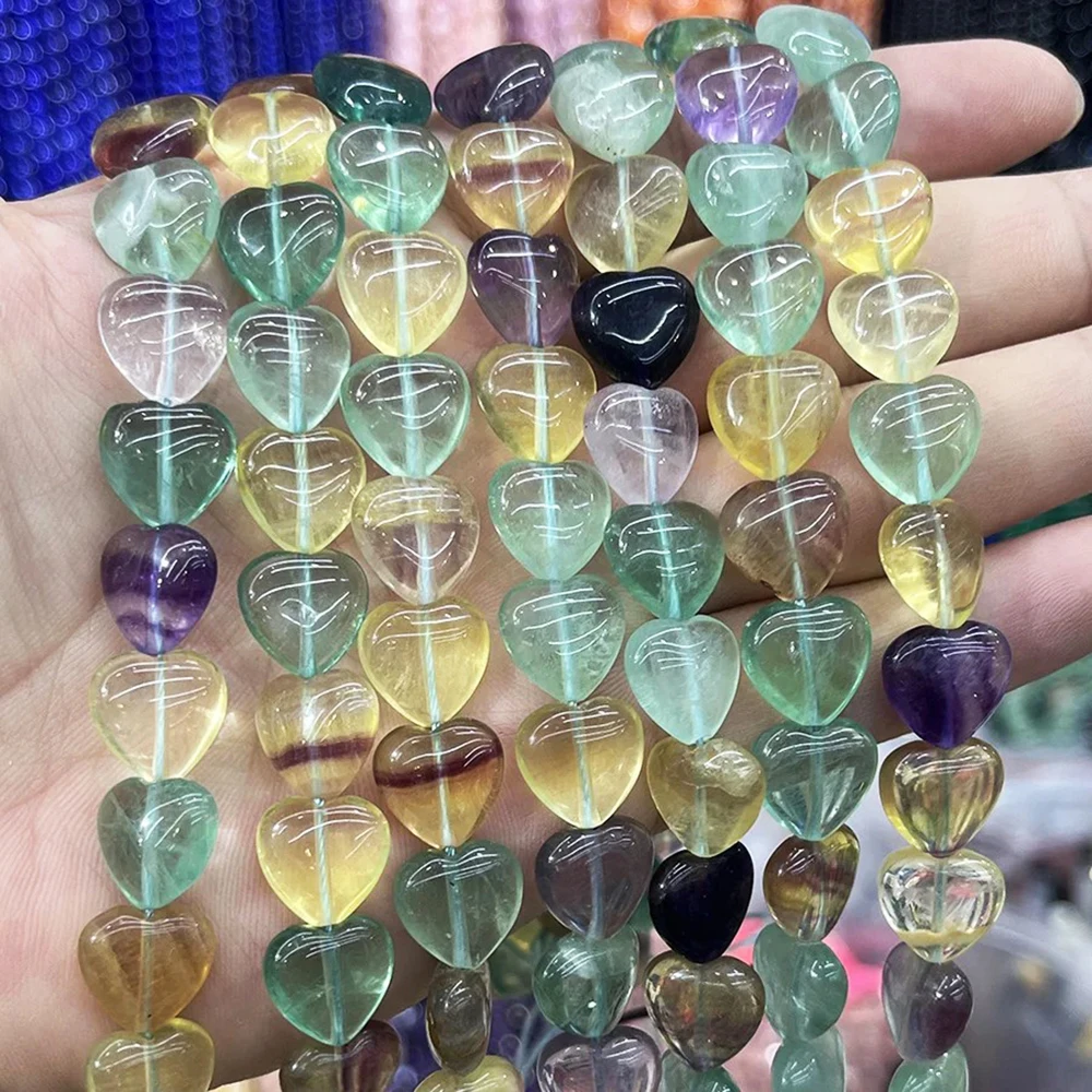 Natural Colorful Fluorite Heart Beads 12x6mm Gemstone Fashion Beads Bulk Kayin Jewellery for Jewelry Making DIY Handmade
Natural Colorful Fluorite Heart Beads 12x6mm Gemstone Fashion Beads Bulk Kayin Jewellery for Jewelry Making DIY Handmade