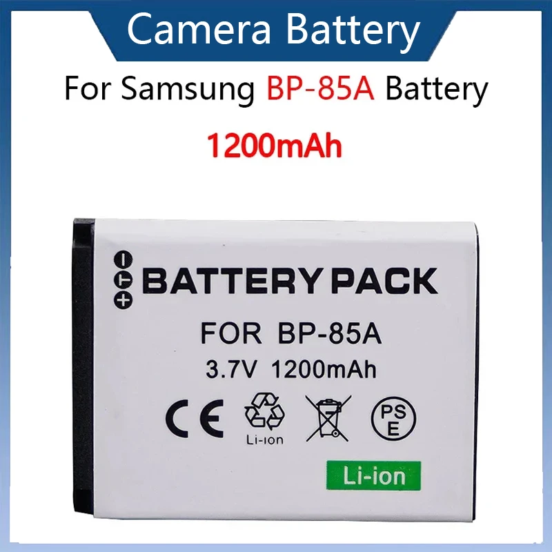 1200mAh BP-85A BP 85A BP85ACamera Battery for Samsung PL210 SH100 WB210 ST200 BP85A Digital Battery
1200mAh BP-85A BP 85A BP85ACamera Battery for Samsung PL210 SH100 WB210 ST200 BP85A Digital Battery