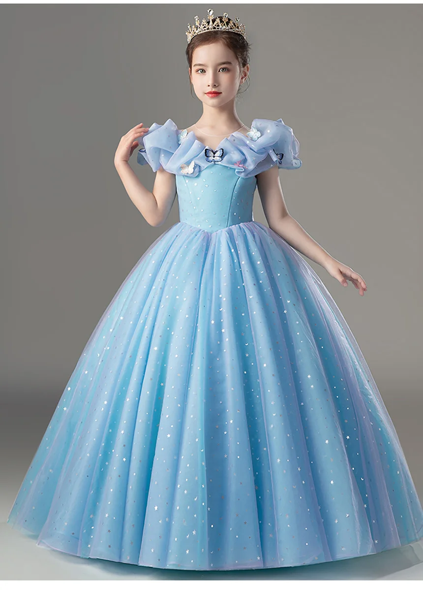 Girls Blue Princess Dress Teen Dress Children Elegant Dress Concert Dress Flower Girl Dress Holiday Dress/ Custom
Girls Blue Princess Dress Teen Dress Children Elegant Dress Concert Dress Flower Girl Dress Holiday Dress/ Custom