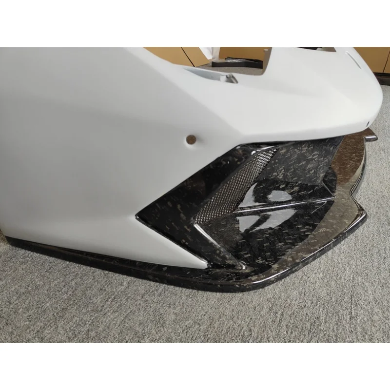 Suitable for Lamborghini Huracan LP610 LP580 modified body kit V style semi carbon fiber forged particle front bumper
Suitable for Lamborghini Huracan LP610 LP580 modified body kit V style semi carbon fiber forged particle front bumper